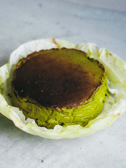 抹茶のバスクチーズケーキ