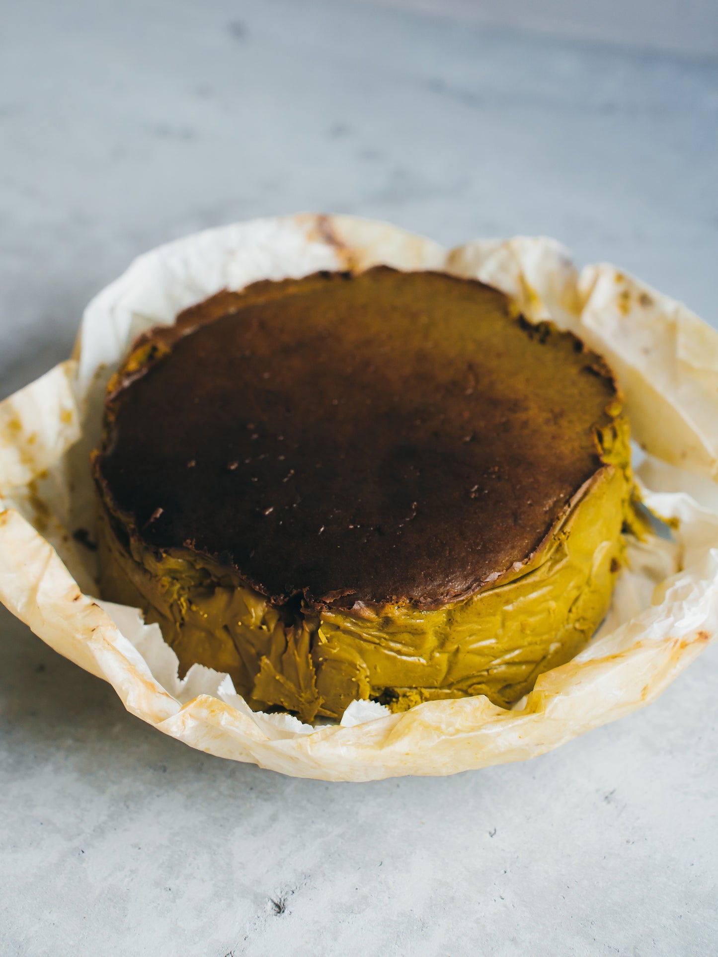 ほうじ茶のバスクチーズケーキ