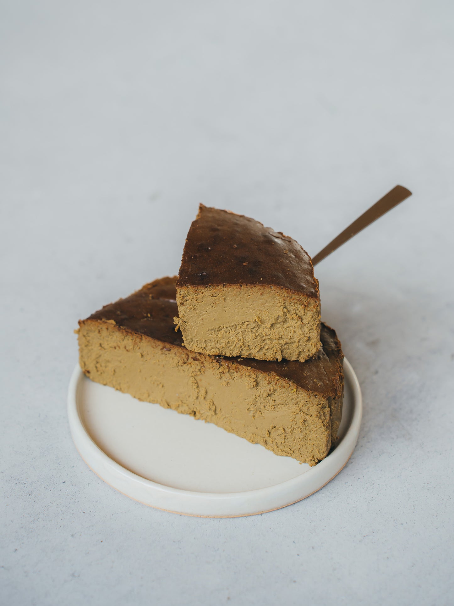 ほうじ茶のバスクチーズケーキ